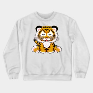 Cute tiger cub / Year of the Tiger Crewneck Sweatshirt